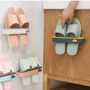 WL 현관 사무실 실내화 슬리퍼 정리 보관 거치대 벽부착