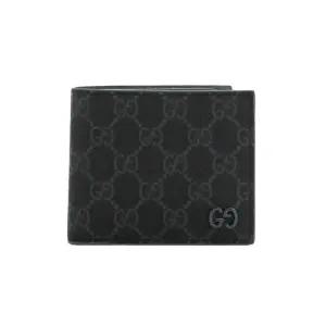구찌 26SS 그레이 라이닝 GG 바이폴드 지갑 블랙 768243 FACQC 1048 STK
