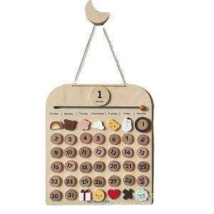 원목 달력 공부 실험 기간 북스탠드 카운트다운 나무 교육인지 책상 영구달력