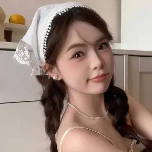 여자 사랑스러운 레이스 두건 헤어 밴드 머리 띠 코디