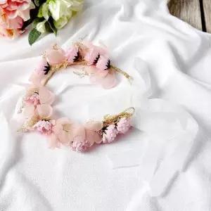 로망스 플라워 화관 셀프웨딩 헤어밴드