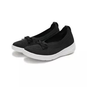 [핏플랍]핏플랍 W 슈퍼 Q 보우 니트 발레 플랫 블랙 JH8-001