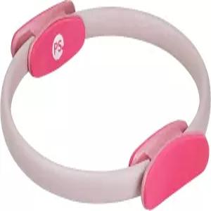 팝수가 필라테스 링 15인치 로즈 핑크/베리 1파운드 저항력 톤 근육 조각 및 강화를 위한 듀얼 그립 매직