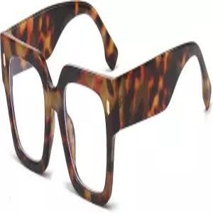 브레이크선 패션 오버사이즈 블루 라이트 차단 안경 여성용 트렌디한 빅 스퀘어 프레임 컴퓨터