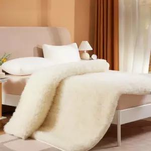 양털패드 천연양모 겨울 매트리스 양털 이불 침대커버