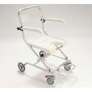 노인 폴딩 간이 고정팔걸이 목욕의자 단일상품 소형바퀴 이동식 변기의자 접이식 소프트시트