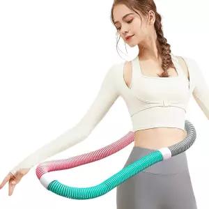 허리 스프링으로 디자인된 복부 운동 후프는 가족 피트니스 및 여행을 위한 성인 필라테스 서클에