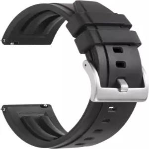 WOUKUP 실리콘 시계 밴드 퀵 릴리스 고무 스트랩 18mm 교체 스포츠 남녀용