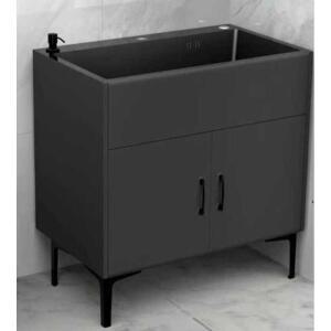 서랍 싱크대 하부장 무광 무광진그레이 세면대 카페 소형 캐비닛