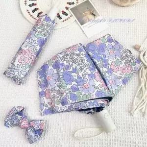 튼튼한 접이식 꽃무늬 3단 자동우산 우산 답례품 접이식우산