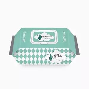 고품질 WL 벨라슈 프리미엄 아기 물티슈(캡형 80매) 벨라슈물티슈 아기물티슈엠보싱 두꺼운 WFLUO3M