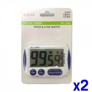 고품질 WL 대형화면 타이머 스톱워치 x2개 스탑워치 소형타이머 타...