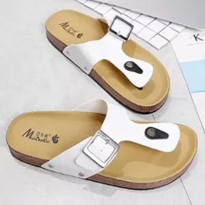 [옷자락]남자 여자 데일리 코르크 버클 쪼리 슬리퍼