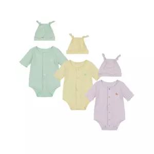 [롯데백화점]에뜨와 리쿠5부바디수트SET07T317909/출산,신생아 백일선물,여름 바디수트,뱀부,모자