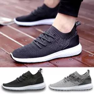 [옷자락]남자 헬리 니트 갑피 경량 통기성 캐주얼 스니커즈