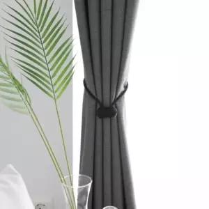 TBZ 거실 암막커튼 딥그레이 나비주름 75x230cm 1장
