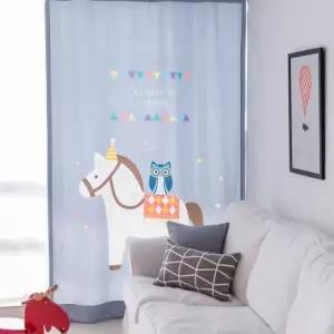 TBZ 북유럽 암막커튼 초콜레뜨 나비주름 75x230cm 1장