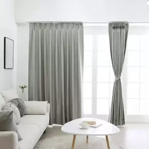 TBZ 암막커튼 비젠 소프트베이지 나비주름 75x230cm 1장