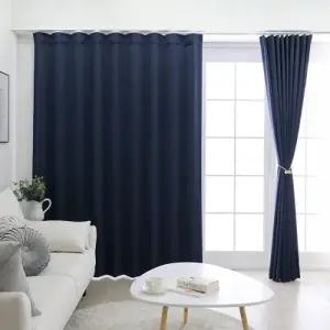 TBZ 향 균 퓨어 커튼 네이비 나비주름 75x230cm 1장