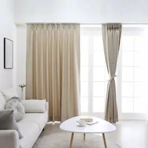 TBZ 암막커튼 비젠 베이지 나비주름 75x230cm 1장