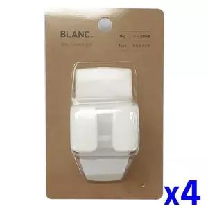 TBZ 부착식 드라이기걸이 화이트 x4개 드라이어거치