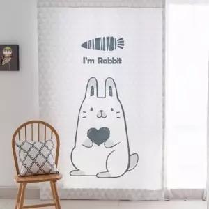 TBZ 북유럽 암막커튼 토깽이 나비주름 75x230cm 1장