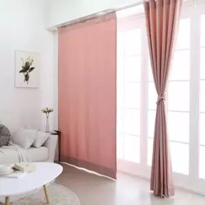 TBZ 숲속엔 항 균 피톤치드커튼 핑크 나비주름 75x230cm 1장