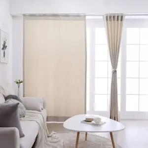 TBZ 숲속엔 항 균 피톤치드커튼 연베이지 나비주름 75x230cm 1장