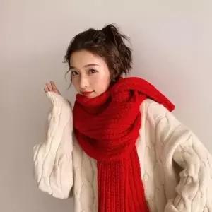 여성 겨울 니트목도리 도톰 와이드 넥워머 머플러 3색
