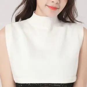 여성 반목니트 페이크 공갈목폴라 겨울 이너 레이어드 2색