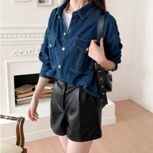 여성 데님 청남방 긴팔 셔츠 여자 오버핏 셔츠 남방 3색