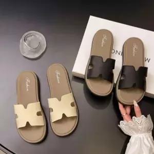 여성 캐주얼 바캉스 플랫 단화 스트랩 샌들 슬리퍼