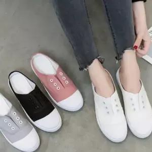 캐주얼 가벼운 데일리 로우 스니커즈 뮬 여성