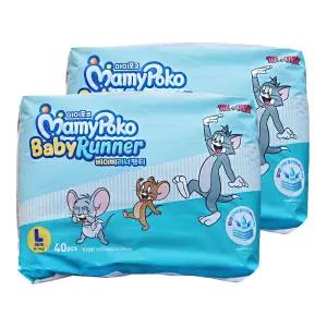 엘지 마미포코 베이비러너 팬티형 기저귀 4단계 대형 공용 40개입 2개