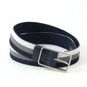 삼색 핀버클 패브릭 벨트 블루 패브릭 남성캐주얼벨트