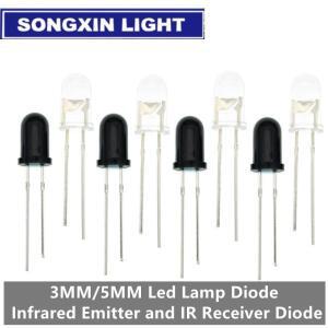 Arduino용 10쌍 3mm 5mm 940nm LED 적외선 이미터 및 IR 수신기 다이오드 301A