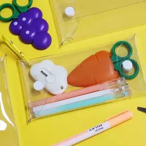 PVC파우치 미니 작은 소품보관 미니 케이스 8X16 투명파우치 투명케이스