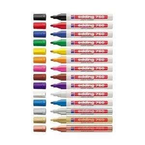 에딩펜 750 페인트마카 금색 2-4mm (10개입) 표시펜 DIY펜 디자인펜