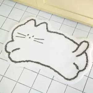 고양이 발매트 귀여운 인테리어 미끄럼방지 주방매트 현관 러그