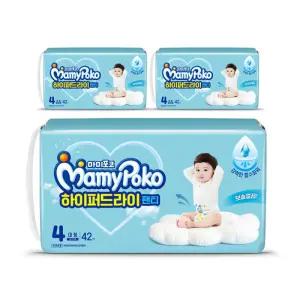 마미포코 하이퍼드라이팬티 대형42P x 3팩 남아