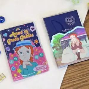 여권케이스 커버 지갑 투명 포켓 빨강머리앤 3p 투명 3p