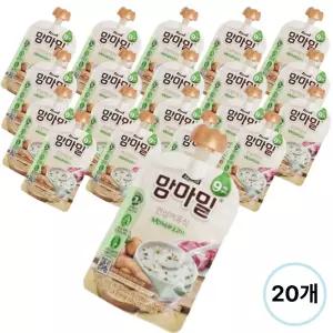 맘마밀 이유식 녹황채소와소고기 100g 20팩 (9개월)