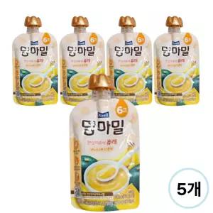 맘마밀 이유식 퓨레 바나나와단호박 100g 5팩 (6개월)