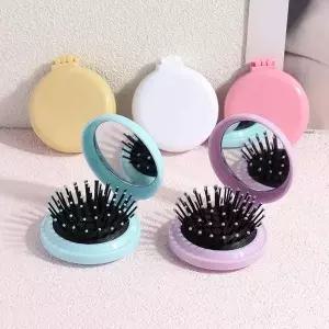 휴대용거울 휴대용 쿠션 헤어브러쉬 손거울