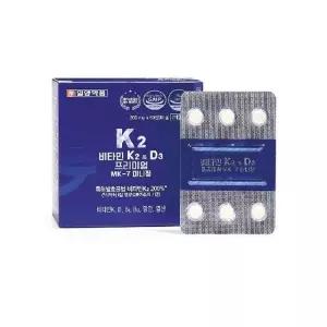 일양약품 비타민K2D3 프리미엄 MK-7 미니정 3박스(6개월분)