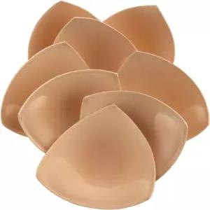 KSang 브라 패드 스포츠 수영복 비키니 A B C D 컵용 4쌍 바느질 가장자리 가슴 패딩 삽입