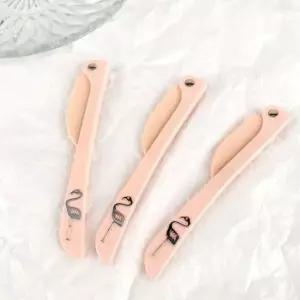 눈썹정리 플라밍고 접이식 눈썹칼 3개입