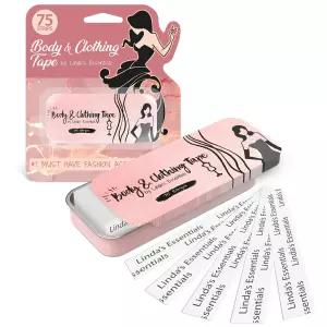의류 바디 패션용 양면 테이프 75팩 여성용 및 밑단 노 바느질 언 패브릭 모든 색조와 민감도를 위한