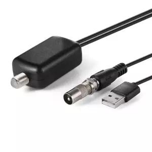 dmb안테나 HDTV 신호 부스터 저잡음 실내 HD 디지털 TV 안테나 증폭기 설치 USB 전원 공급 장치 25dB 고이