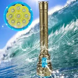 14000루멘 XM 잠수랜턴 본품 수중100M L2 9LED